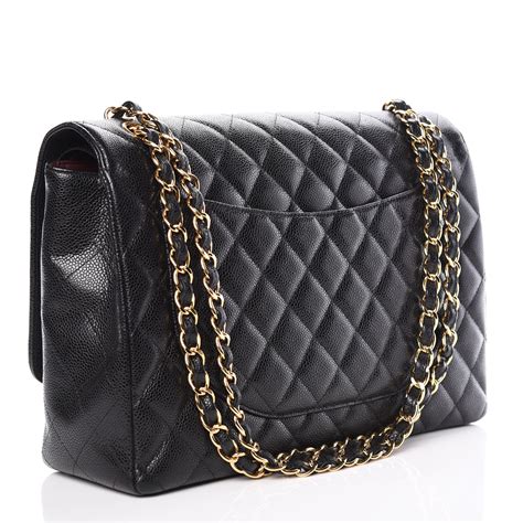 CHANEL Caviar Quilted Small Double Flap Black